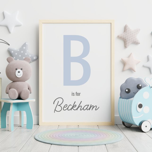 Impresión inicial y nombre de niños personalizados (Subido por el creador)