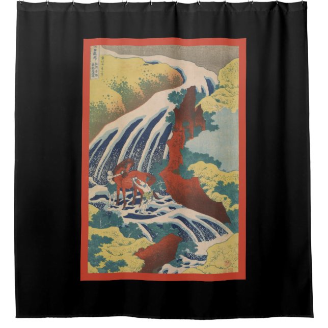 IMPRESIÓN JAPONESA DE LA Cortina DE LA DUCHA DEL C (Anverso)