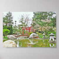 IMPRESIÓN JAPONESA DE LA PUERTA DE GARDEN Y RED TO