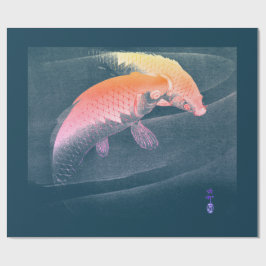 IMPRESIÓN JAPONESA DE papel AZUL DE ENVASE