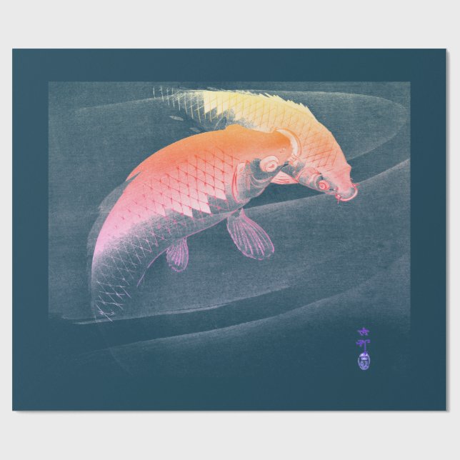 IMPRESIÓN JAPONESA DE papel AZUL DE ENVASE (Superficie plana)