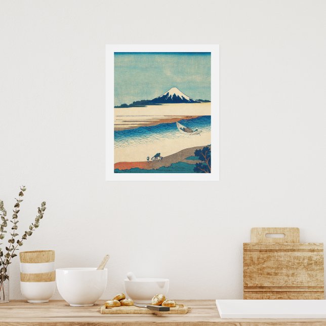 Impresión japonesa Mt Fuji, papel Poster de valor  (Cocina)