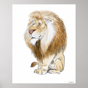 Impresión magnífica del león de Wallace Tripp