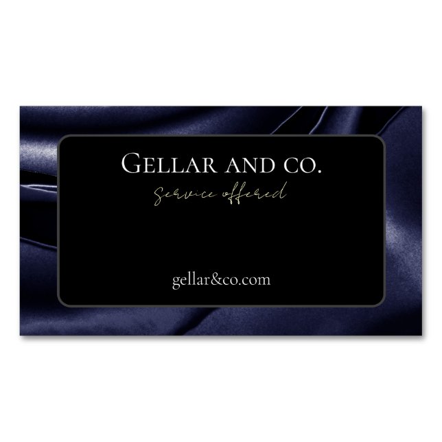 Impresión metálica de tarjetas de visita de Rosa (Anverso)