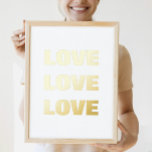 IMPRESIÓN METALIZADA AMOR AMOR AMOR | MURO<br><div class="desc">AMOR AMOR AMOR | Impresiones de Relieve metalizado WALL</div>