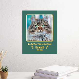 Impresión Metalizada Añadir a su propio Personalizado Mascota de fotos
