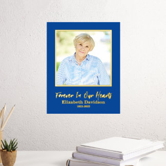 Impresión Metalizada Añadir Su Propia Foto En Memoria De Las Impresione