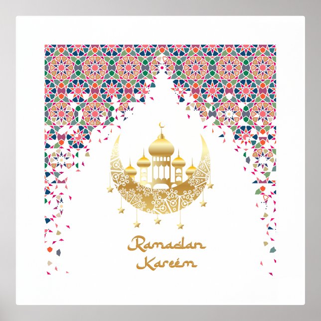 Impresión Metalizada Arabic morocco ornament for ramadan (Anverso)