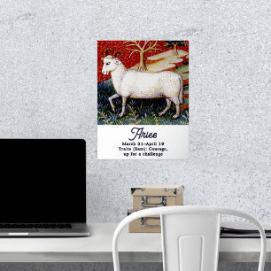 Impresión Metalizada Aries, la fiesta de cumpleaños del Rótulo Ram Zodi