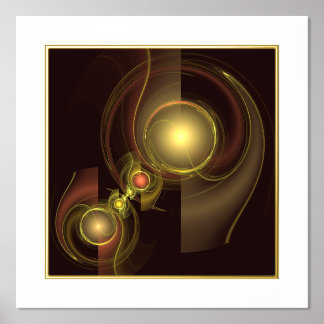 Impresión Metalizada Arte abstracto de conexión íntima