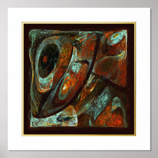 Impresión Metalizada Arte abstracto de división de tiempo