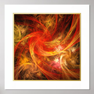 Impresión Metalizada Arte abstracto de Firestorm