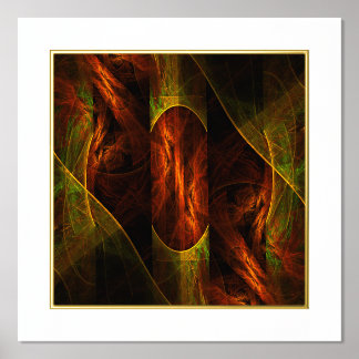 Impresión Metalizada Arte abstracto de la jungla de Mystique