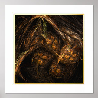 Impresión Metalizada Arte abstracto de la Madre Tierra