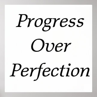 Impresión Metalizada Arte Pared Emprendedor - Progreso Sobre Perfección