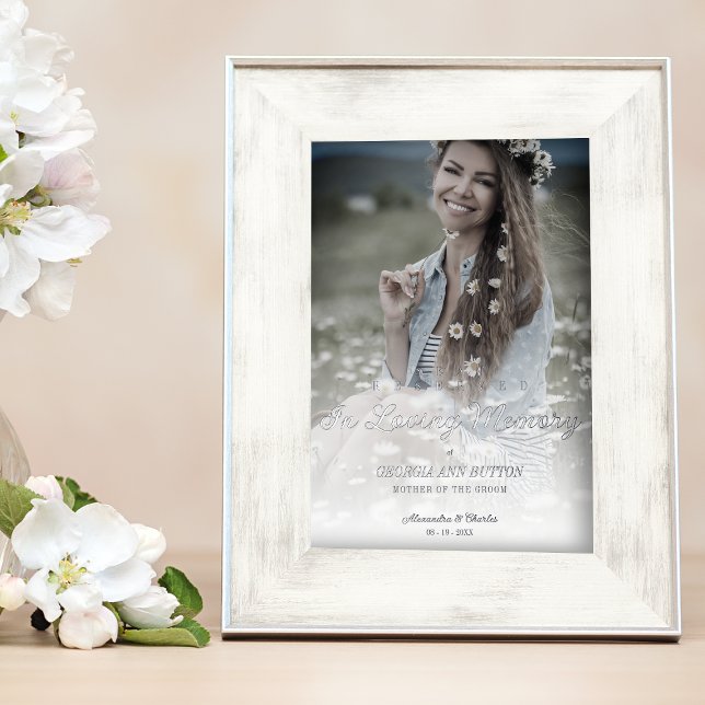 Impresión Metalizada Asiento reservado de memoria de amor para Boda de  (Subido por el creador)