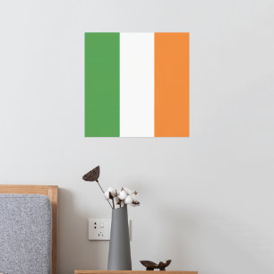 Impresión Metalizada Bandera Nacional de Irlanda, Estandarte irlandés, 
