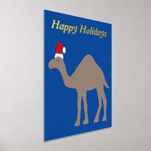 Impresión Metalizada Camello de Navidad Lindo Personalizado