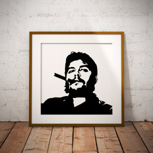 Impresión Metalizada Che Guevara, Comandante, Revolución, Cuba, La Haba
