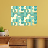 Círculos abstractos de cadera Patrón de arte de mo