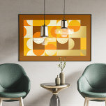 Impresión Metalizada Círculos abstractos de cadera Patrón de arte de mo<br><div class="desc">Hermoso diseño contemporáneo amarillo soleado, naranja, marrón oscuro y Relieve metalizado oro real color círculos geométricos y medio círculo patrón. Elegante, elegante y ecléctico diseño minimalista para el diseñador de interiores artísticos, el decorador artístico, el popular histrista de moda, el estilo retro vintage del arte, o el amante abstracto de...</div>