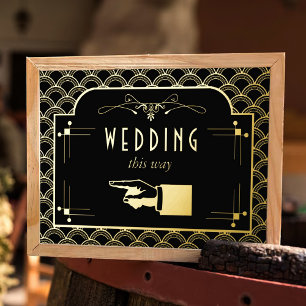 Impresión Metalizada Colección de Bodas Art Decó de los años 20