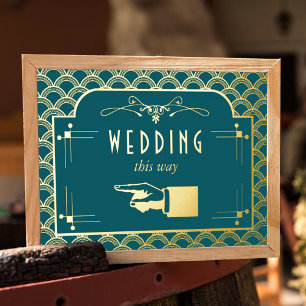 Impresión Metalizada Colección de Bodas Art Decó de los años 20
