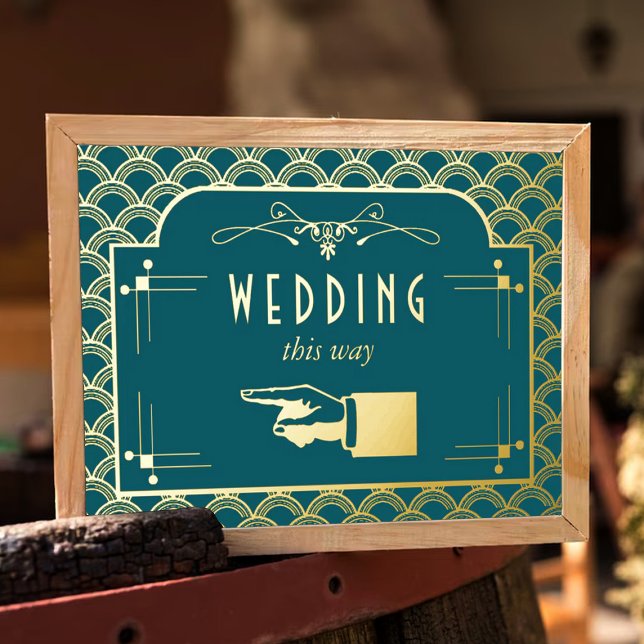 Impresión Metalizada Colección de Bodas Art Decó de los años 20 (Subido por el creador)