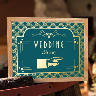 Impresión Metalizada Colección de Bodas Art Decó de los años 20