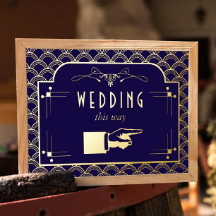 Impresión Metalizada Colección de Bodas Art Decó de los años 20