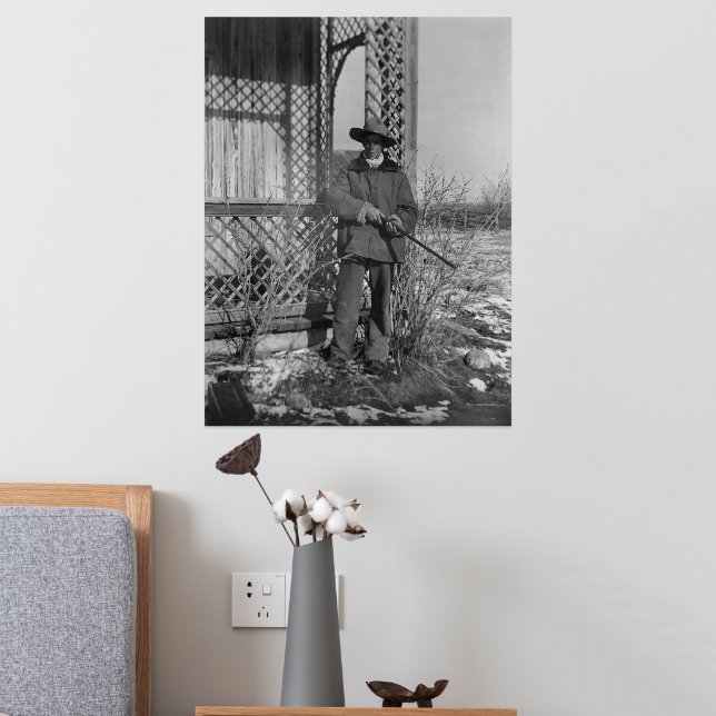 Impresión Metalizada Cowboy Rancher o canadiense fuera del viejo oeste (In Situ (Dormitorio 2))