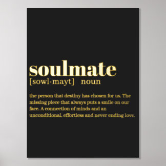 Impresión Metalizada Definición de diccionario soulmate noun