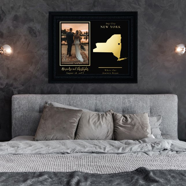 Impresión Metalizada Donde comenzó nuestro viaje, foto de la cama de Nu (Subido por el creador)