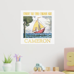 Impresión Metalizada Donde los wild things are   Escena 5