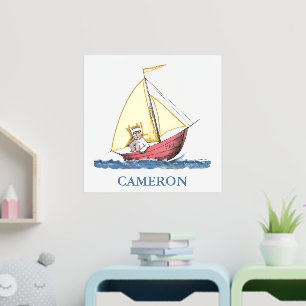 Impresión Metalizada Donde viven los monstruos   Max Sailing