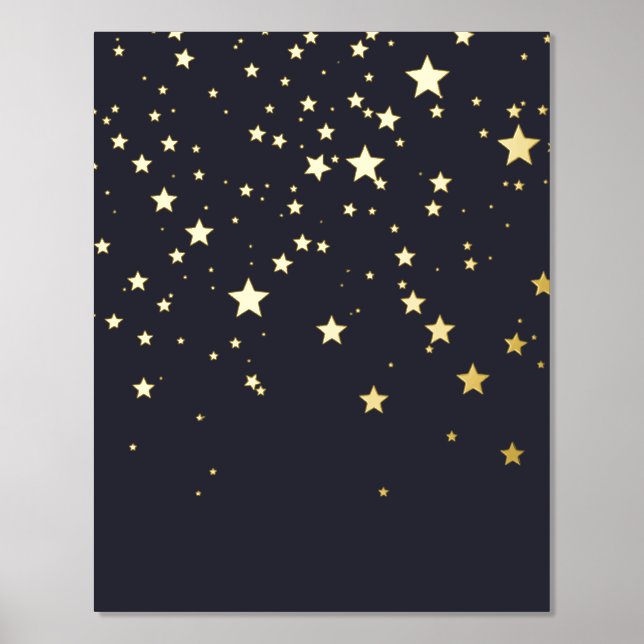 Impresión Metalizada Dreamy Falling Stars (Anverso)