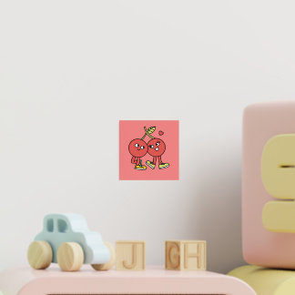 Impresión Metalizada Dulce Arte de Pareja en el Día de San Valentín 🍒❤