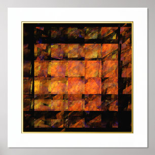 Impresión Metalizada El arte abstracto de la pared