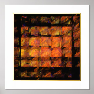 Impresión Metalizada El arte abstracto de la pared