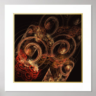 Impresión Metalizada El sonido del arte abstracto de la música