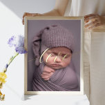 Impresión Metalizada Elegant CUSTOM PHOTO LOVE SCRIPT Real Gold<br><div class="desc">Elegant CUSTOM PHOTO LOVE SCRIPT Real Gold Foil Prints</div>