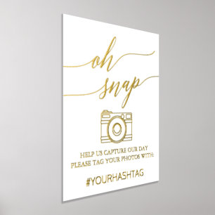 Impresión Metalizada Elegante caligrafía de Relieve metalizado dorado O