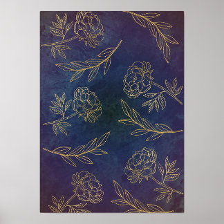 Impresión Metalizada Elegante diseño de Relieve metalizado dorado para 