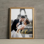 Impresión Metalizada Elegante guión "Amor" Foto superpuesta<br><div class="desc">Elegante Script "Love" Overlay Photo design.</div>