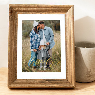 Impresión Metalizada Elegante minimo Personalizado de escritura familia