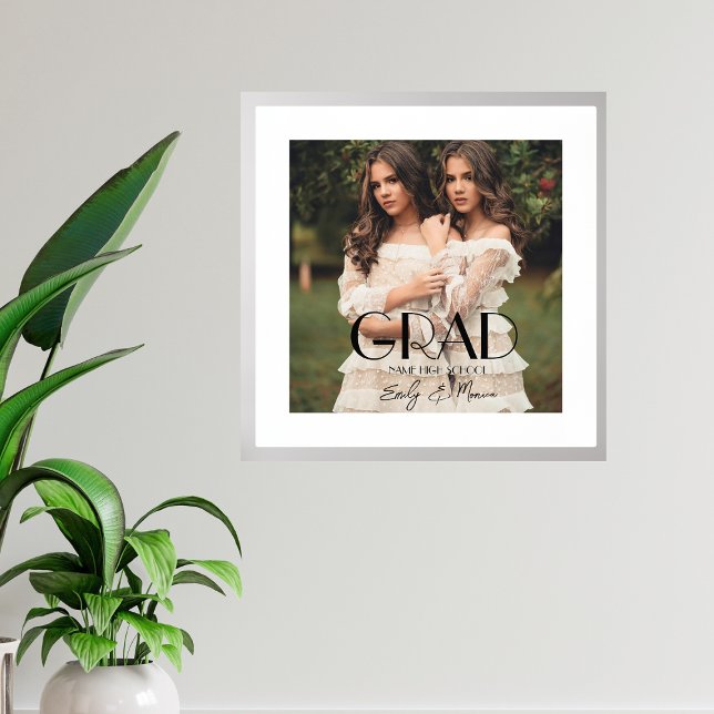 Impresión Metalizada Escuela Secundaria Moderna de Doble Graduado (Subido por el creador)