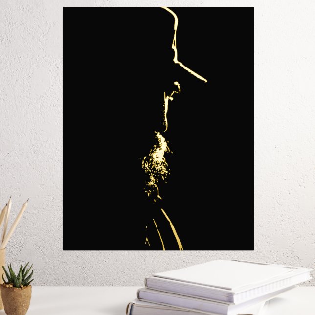 Impresión Metalizada Fidel Castro, Presidente, Revolución, Cuba, La Hab (In situ (Escritorio 3))