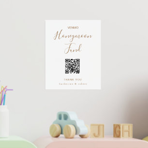 Impresión Metalizada Fondo de boda de miel blanco dorado