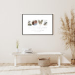 Impresión Metalizada Foto de amor verdadero moderna mínima personalizad<br><div class="desc">El verdadero amor dura para siempre foto simple Relieve metalizado real oro y plata moderno minimalista aniversario personalizado,  boda,  cumpleaños o Navidades regalo para el que amas.</div>