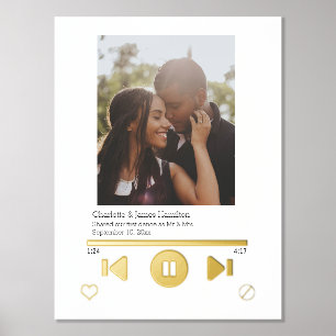 Impresión Metalizada Foto del reproductor de música personalizada